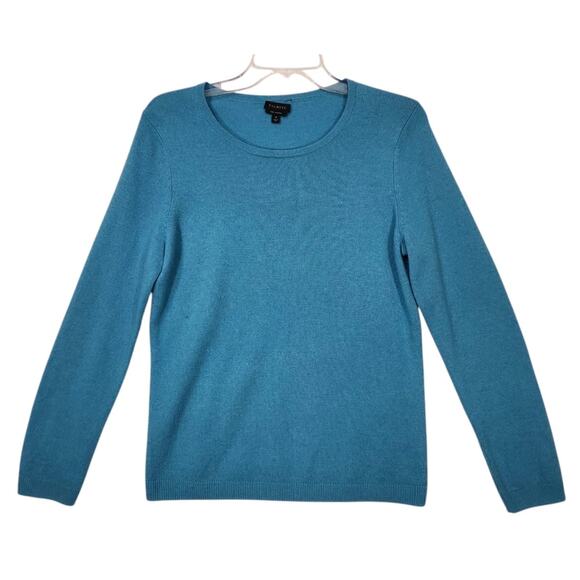 Talbots Sweaters - TALBOTS PURE CASHMERE SWEATER WOMENS M TIFFANY BLUE TEAL COLORFUL CLASSIC EUC